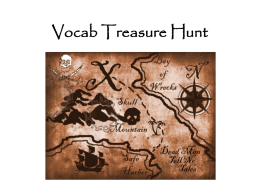 Vocab Treasure Hunt - Atlanta International School
