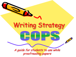 Writing Strategy
