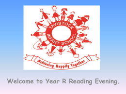 Reading Evening - Tavistock Infant School