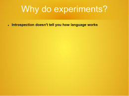 Slides Ch 5 - Department of Linguistics and English Language