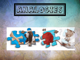 Analogy Types