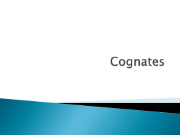 Why it is important to teach Cognates?