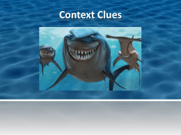 Context Clues - Currituck County Schools