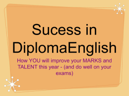 Success in Diploma English ppt