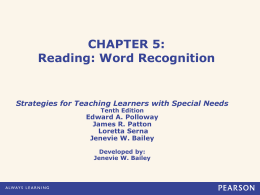 Word Fluency Chapter 5