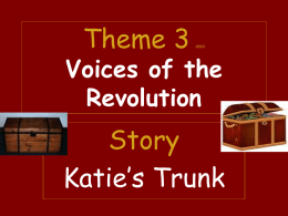 Theme 3: Voices of the Revolution