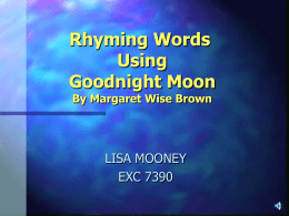Rhyming Words with Goodnight Moon