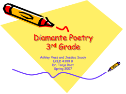 Diamante Poetry 3rd Grade