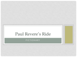 Paul Revere`s Ride