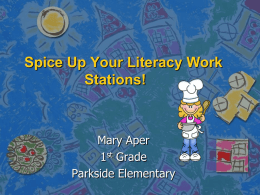 Spice Up Your Literacy Word Stations!