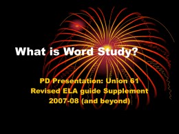 What_is_Word_Study