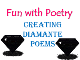 What is a diamante poem?