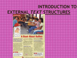 External Text Structure Intro
