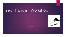 Year 2 English Workshop