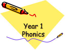 Year 1 Phonics workshop - Stockingford Primary School