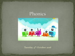 Phonics - Langley Park Primary Academy