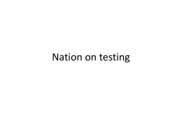 Nation on testing file