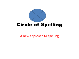 Circle of Spelling