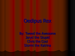Oedipus Rex - 09-10-HHS