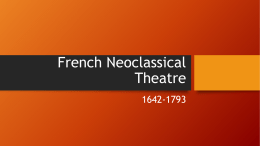 French Neoclassical Theatre
