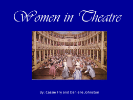 Women in Theatre
