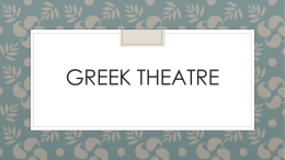 Lesson 2.Greek Theatre PowerPoint