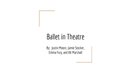 Ballet in Theatre