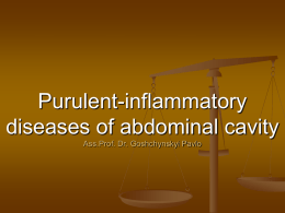 02. Purulent-inflammatory diseases of abdominal cavity