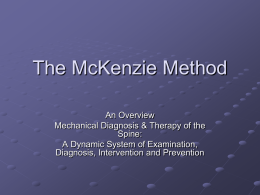The McKenzie Method