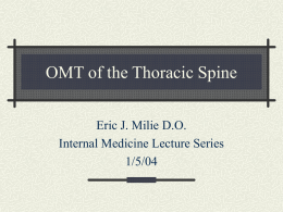 OMT of the Thoracic Spine