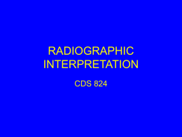 radiographic interpretation