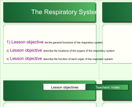 repiratory system - Appoquinimink High School
