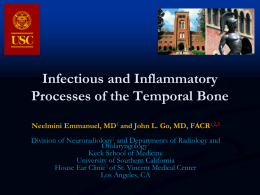 Infectious and Inflammatory Processes of the Temporal Bone