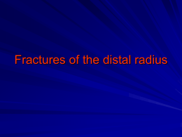 Fractures of the distal radius