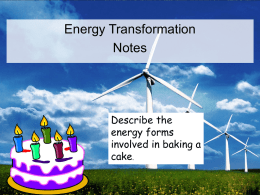 Transformations and Conservation of energyx