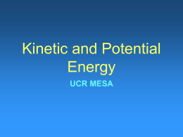 Kinetic and Potential Energy . ppt