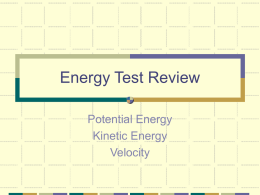 Energy Test Review