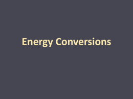 Tracing Energy Conversions