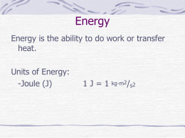 Heat Energy - MullisChemistry