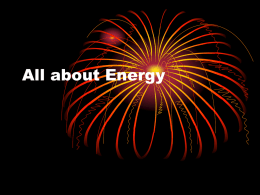All About Energy Powerpoint