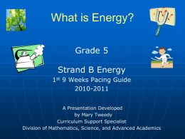Energy Grade Five