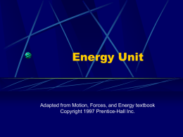 8th Energy Unit