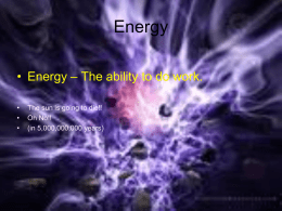 ENERGY power point