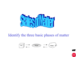 What are the 3 primary phases of matter?