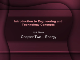 Chapter 2 - Energy