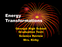 Energy Transformations Lesson