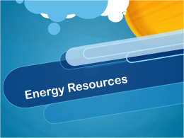 Energy Resources - Lake Elkhorn Wiki Home