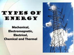 Unit 4 Types of Energy