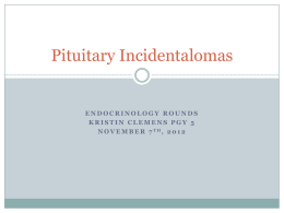 Pituitary Incidentalomas
