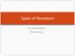 TYPES OF RECEPTORS